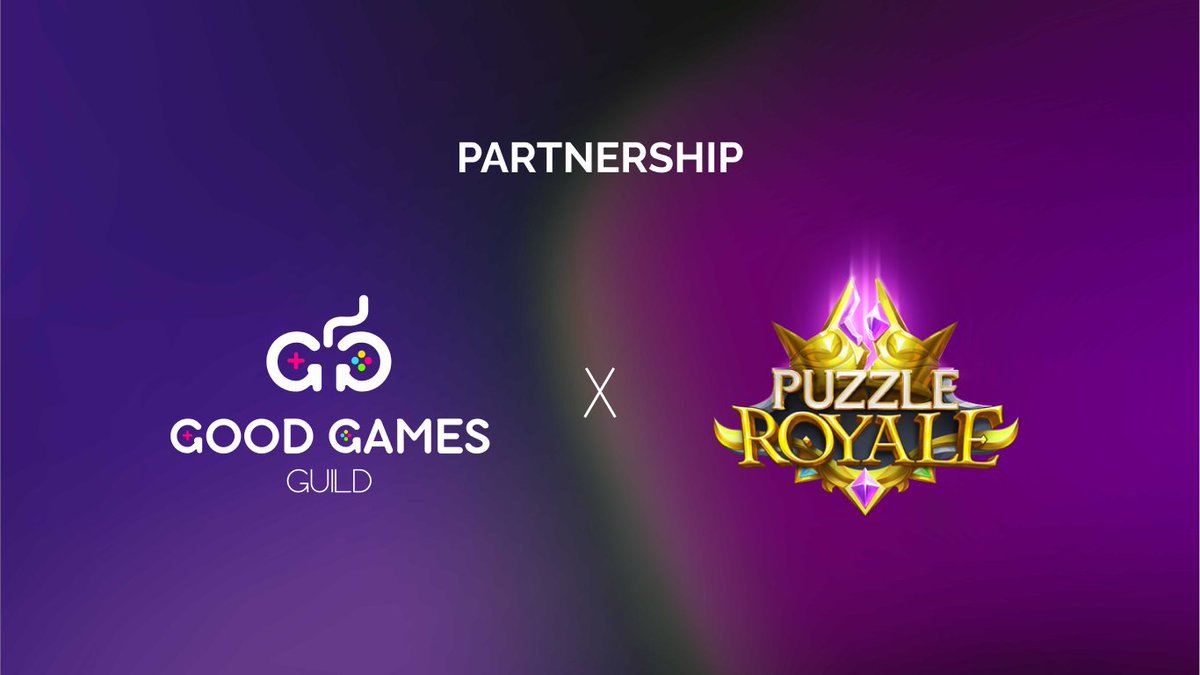 Good Games Guilds continues the strike to create a shared metaverse. In this massive push, we are delighted to welcome our newest strategic partner: @PuzzleRoyale — a Play-to-earn Match 3 RPG game 🔥

🔸Learn more about Puzzle Royale here👇
medium.com/@goodgamesguil…

$GGG #NFTGame