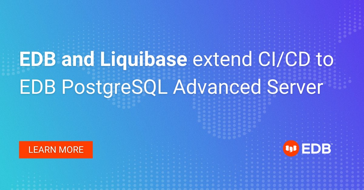 jvanvianen78's tweet image. Now add EDB Postgres Advanced Server (EPAS) to your CI/CD pipeline along with the many #PostgreSQL variants that @liquibase supported previously. okt.to/F34ugt

#PowerToPostgres with @EDBPostgres