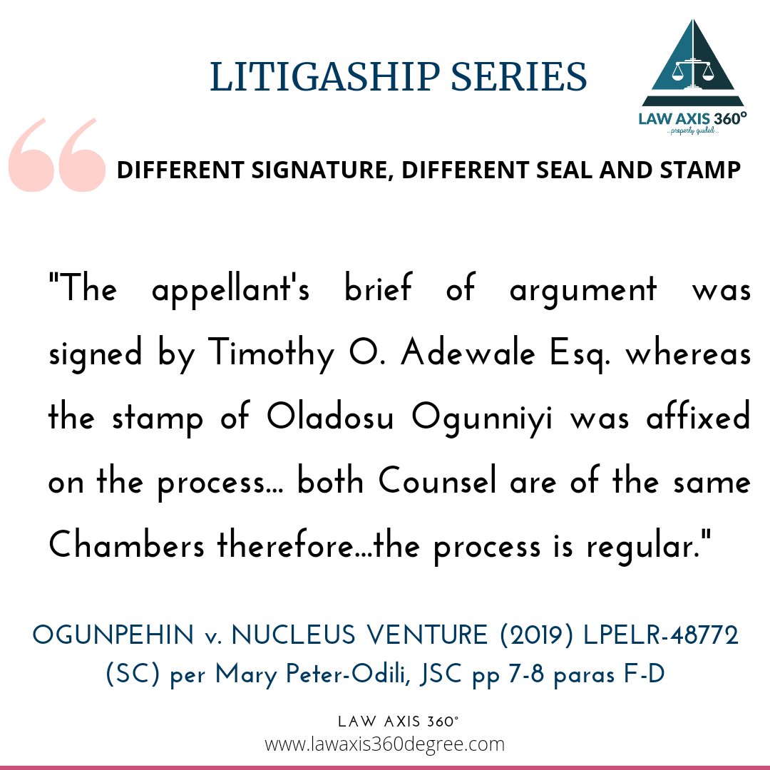 LawAxis360's tweet photo. This week on Litigaship Series features the validity of different signature and different stamp and seal
See flyer for quote
#Lawyers #litigation #Legal #Court #APPEAL #litigashipseries #LitigationForum https://t.co/jYE3wMHA5h