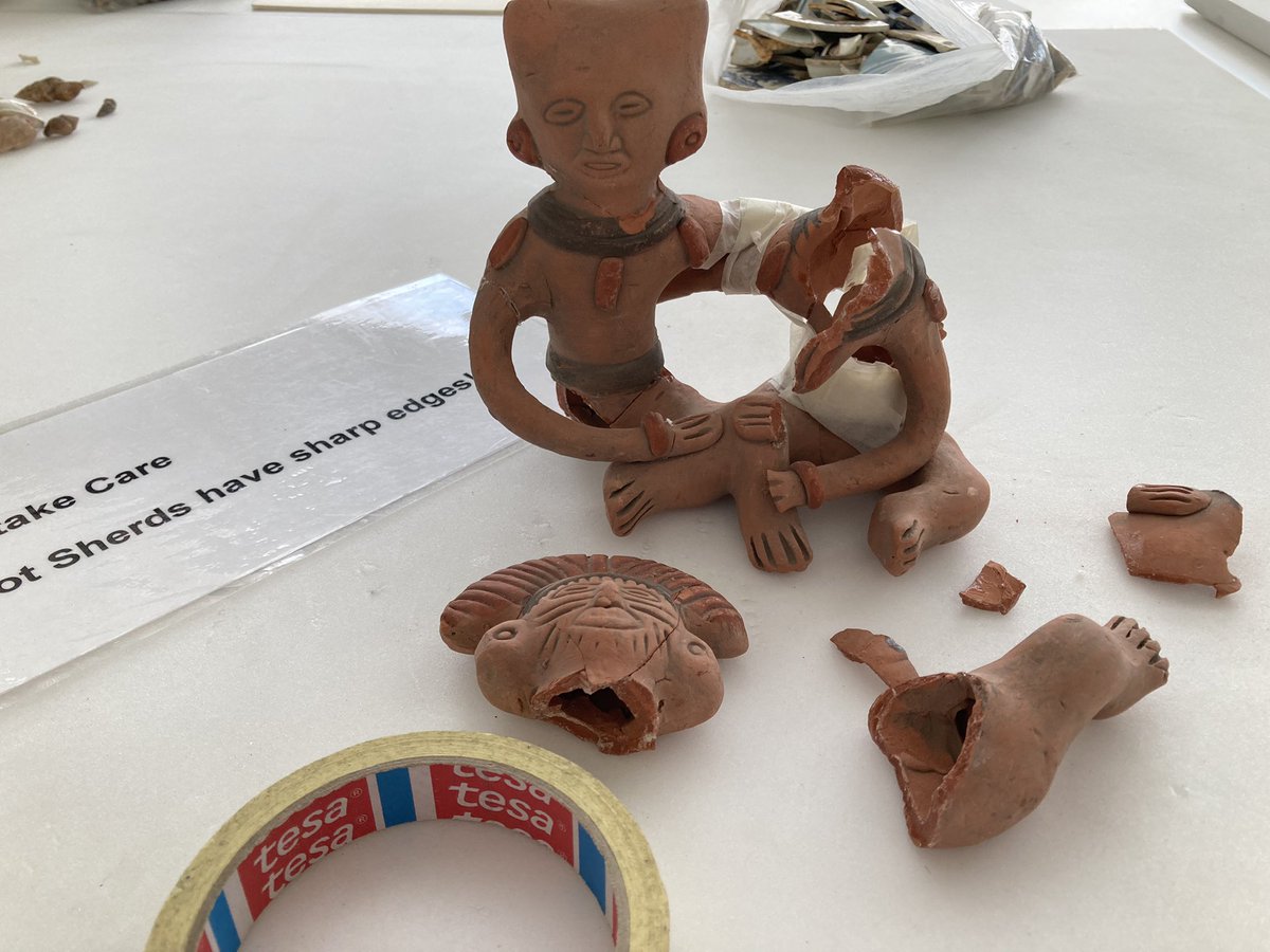 KarenBrackenri3's tweet photo. @JemChanOT @HannahKayOT @McrMuseum Just setting up some “I think I wanna be a conservator?!!” activity as part of our #CollectionsRUs #JustUsGalleryTime for students waiting for their @EgyptMcr stores visit🤩 https://t.co/cVM6QlE49I