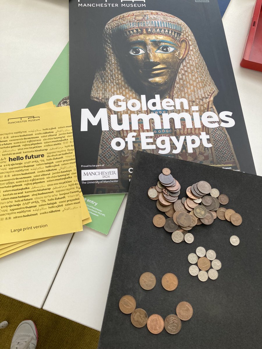 KarenBrackenri3's tweet photo. @JemChanOT @HannahKayOT @McrMuseum Just setting up some “I think I wanna be a conservator?!!” activity as part of our #CollectionsRUs #JustUsGalleryTime for students waiting for their @EgyptMcr stores visit🤩 https://t.co/cVM6QlE49I