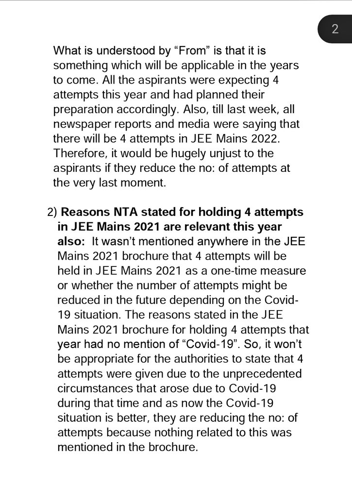 dentodontics's tweet photo. Reasons why  NTA should conduct  4 Attempts in JEE  Mains  2022 1)  
Dr.  Ramesh  Pokhriyal @DrRPNishank who  was Education Minister at  the  time stated  on 16 th December 2020 promised to hold  4 attempts at  JEE  Mains  in  a year “from” 2021: 
#FourAttemptsForJEEMains2022 https://t.co/XGRyH5ocW6