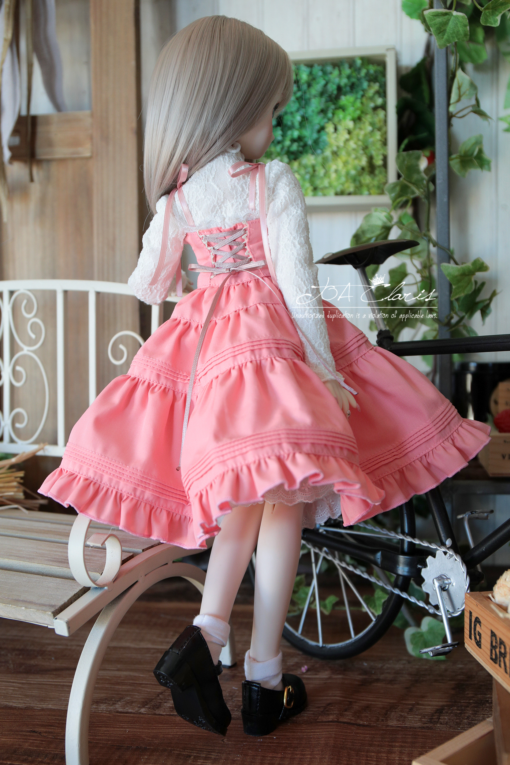Toaclarisとあ 3 76 Idoll東京 アイドール東京 新作 ピンタックワンピース 千本桜 レースカットソーのセット Dd L胸 Amp Sdgr 少女 対応 満開の桜をイメージし 壮大ながら千本桜と名付けました 青空が似合いそうな明るいピンク色です なかなか