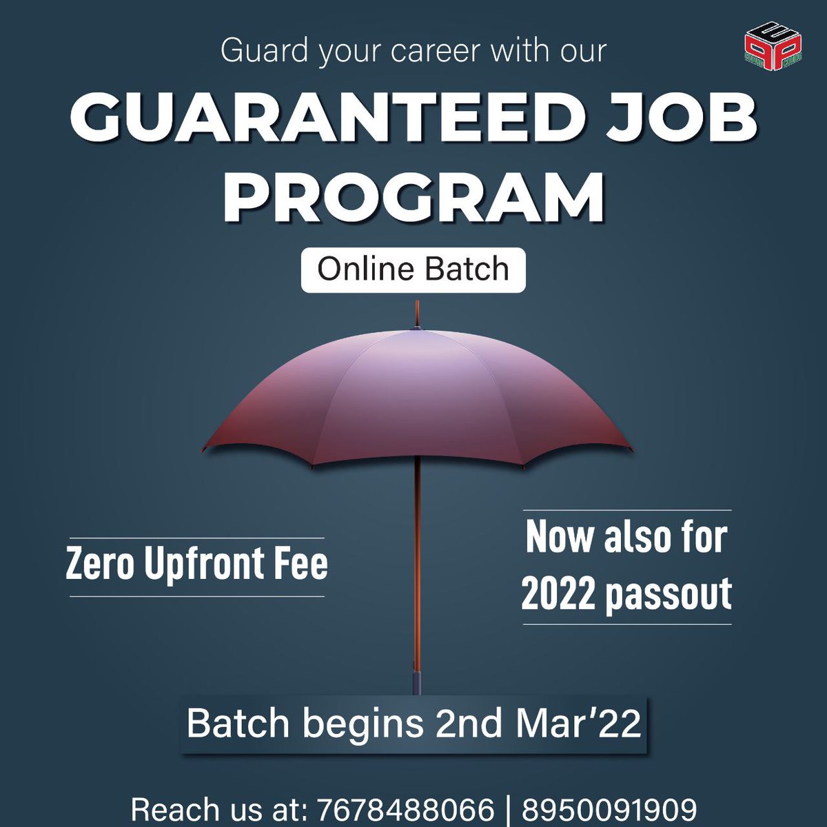 PepCoding's tweet image. New Batch beginning from 2nd Mar’22. Hurry up and enroll now with ZERO Upfront Fee.
✅ To know more, get in touch with us and don’t forget to fill out the attached google form- lnkd.in/ec9fBX7Y
✅ Visit our website at: pepcoding.com/placementprogr…