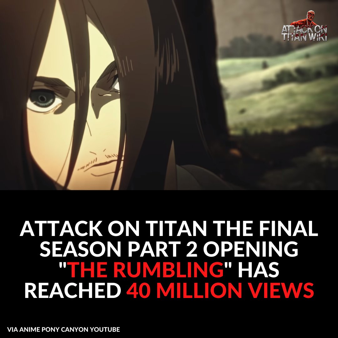 Attack on Titan: Final Season Part 2 Opening Hits 5 Million Views in a Day