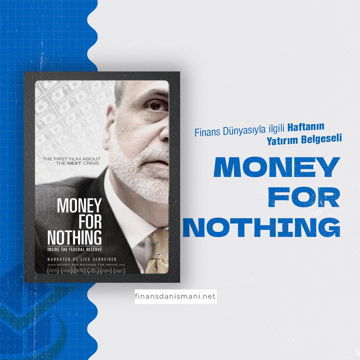 finansnet's tweet photo. Haftasonuna giriş yaparken, Her yatırımcının izlemesi gereken belgeseller arasında #Money For Nothing filminin yeri apayrı. @finansnet
#forexmarket #forextrading #lifestyle #motivation #forexprofit #millionaire #forexmoney #finance #forexanalysis https://t.co/zeX2sZChKy