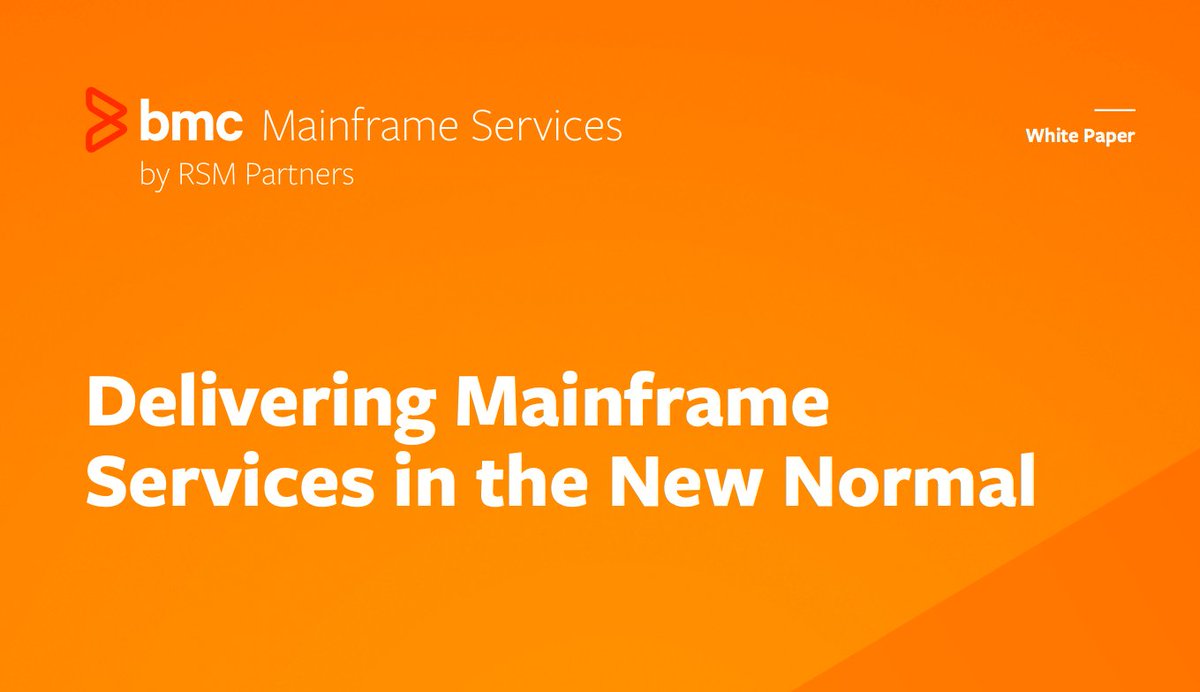 RSM_Partners's tweet photo. With #mainframe services teams seeing a significant change in how they work over the past two years, this @BMCSoftware white paper provides a snapshot of how the industry and clients are adapting to change.

https://t.co/PwcTXi3SC5 https://t.co/hA3fPMmoWv