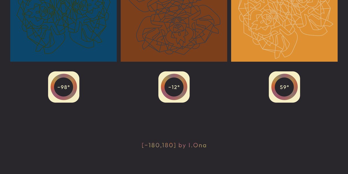 OnaIgori's tweet photo. -98°, -12°, 59° are already available on #OpenSea 🔊

[-180,180] by I.Ona

https://t.co/VFzsZVAIW9

#NFTCommunity #digitalart #circumactism https://t.co/97GD1bLi1q