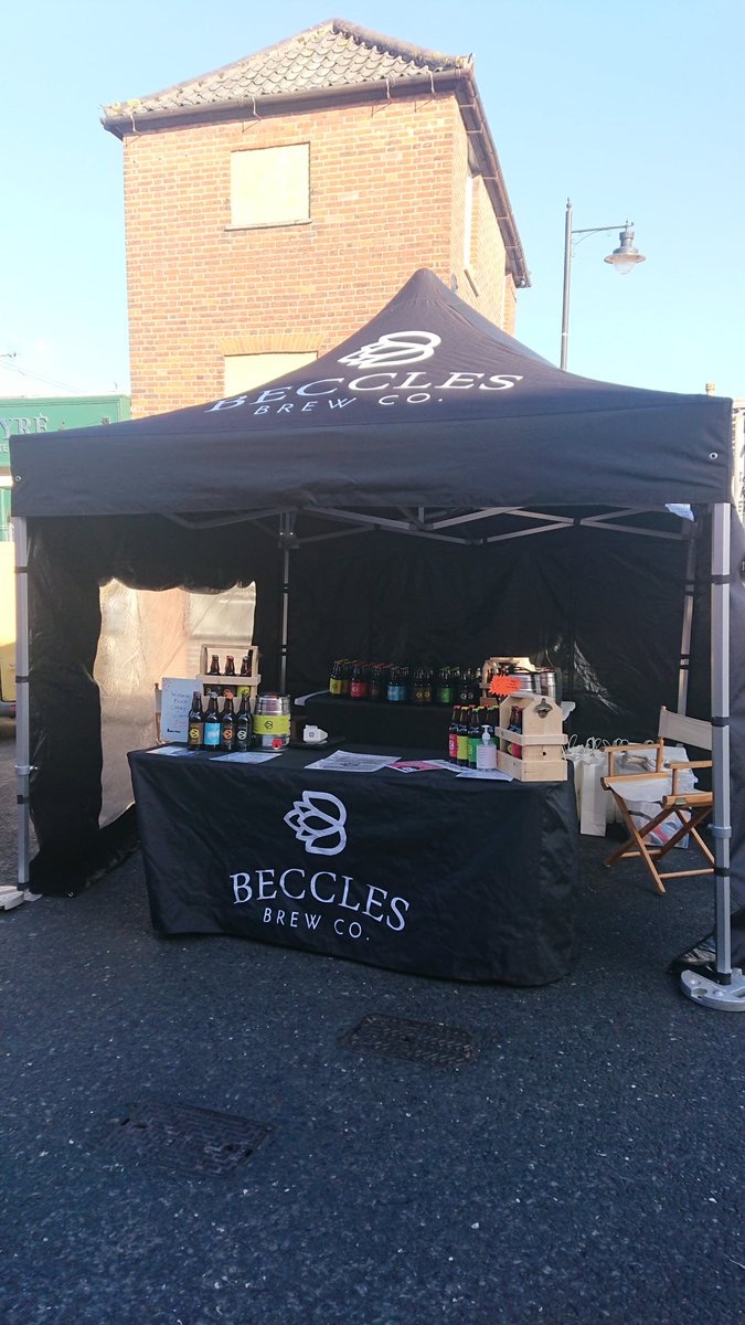 At Beccles Friday Market in town centre.