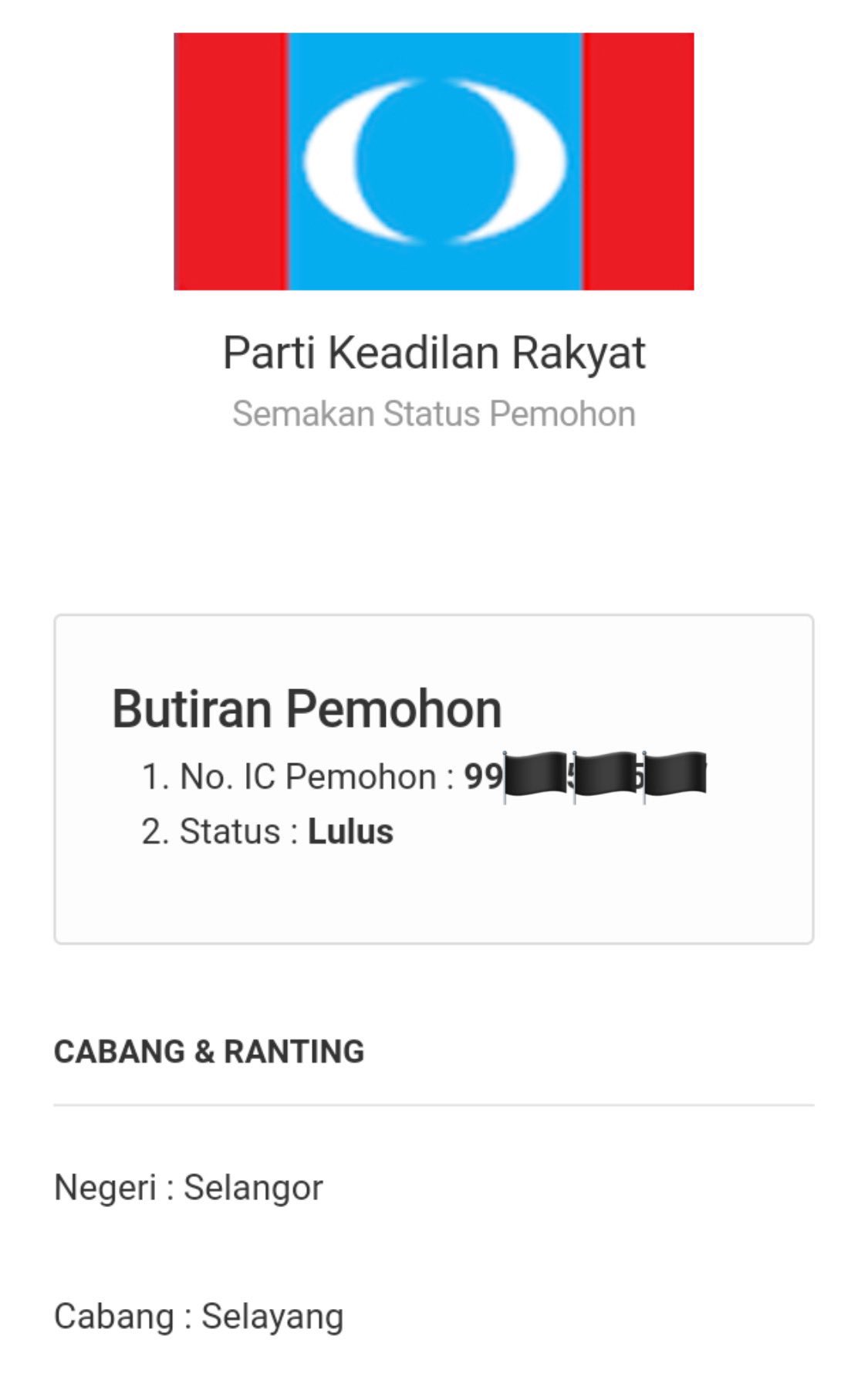 Status bph semakan Semakan &