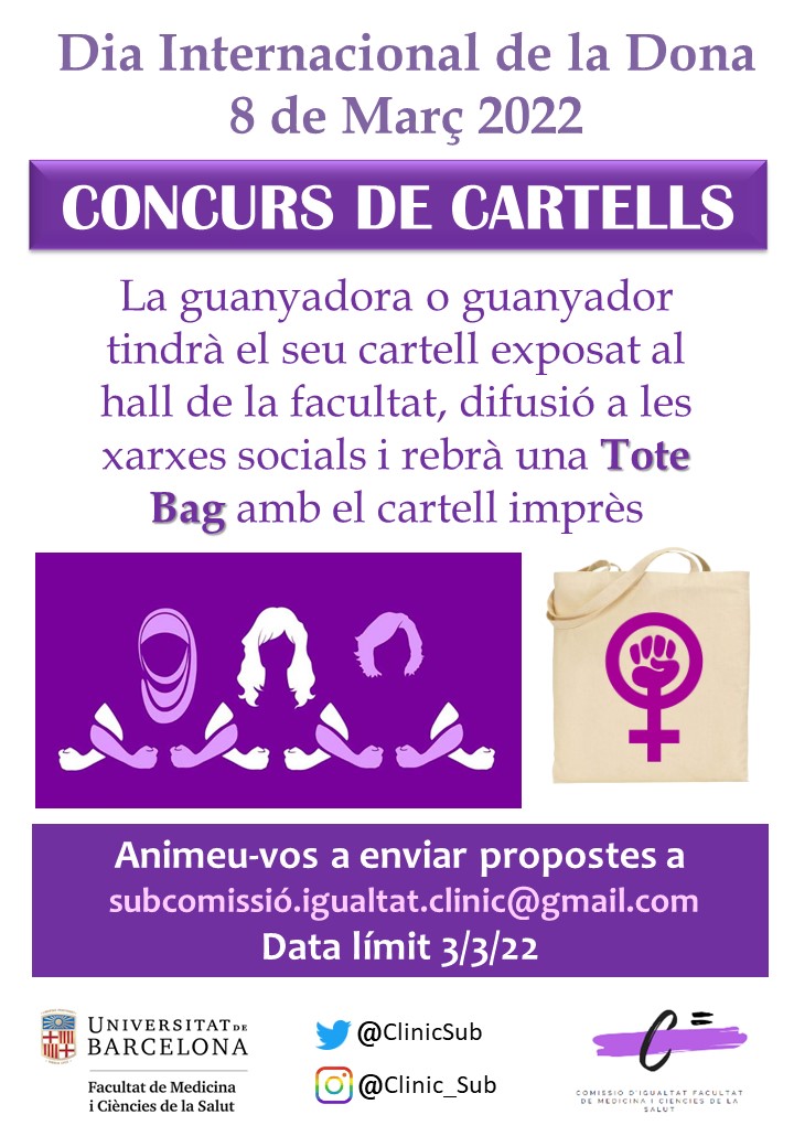 Subcomissió d'Igualtat Campus Clínic (@clinicsub) on Twitter photo Animeu-vos a participar! 👇
<a href="/CampusClinicUB/">Campus Clínic UB</a> <a href="/UBneuroscience/">Institut de Neurociències de la UB</a> Animeu-vos a participar! 👇
<a href="/CampusClinicUB/">Campus Clínic UB</a> <a href="/UBneuroscience/">Institut de Neurociències de la UB</a>