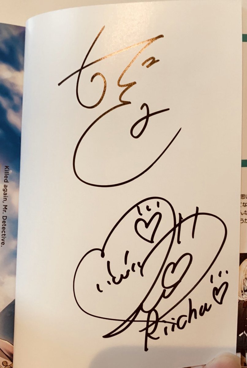 本日担当さんとお話しながら、またころ1巻・2巻のサイン本を書かせて頂きました✨
いずれサイン会とか出来たら嬉しいですね…!☺️
#またころ 