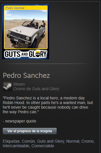 Shotac7's tweet photo. Soy yo o me acaba de tocar uno de los mejores cromos habidos y por haber en Steam? 
Este no pienso venderlo XD. https://t.co/YugkxccnnS