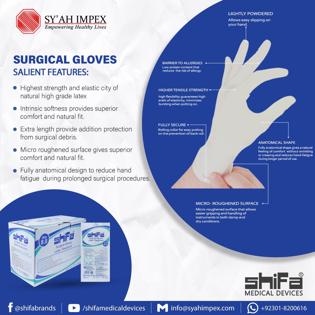 SyahImpex's tweet photo. #Shifa’s medical and #care products are developed in compliance with international #safety &amp; quality standards.We prioritize client the safety and user-friendliness of our products, focusing primarily on material quality,design, thickness &amp; flexibility. 
#disposablegloves #gloves https://t.co/B3gtFAnlGo