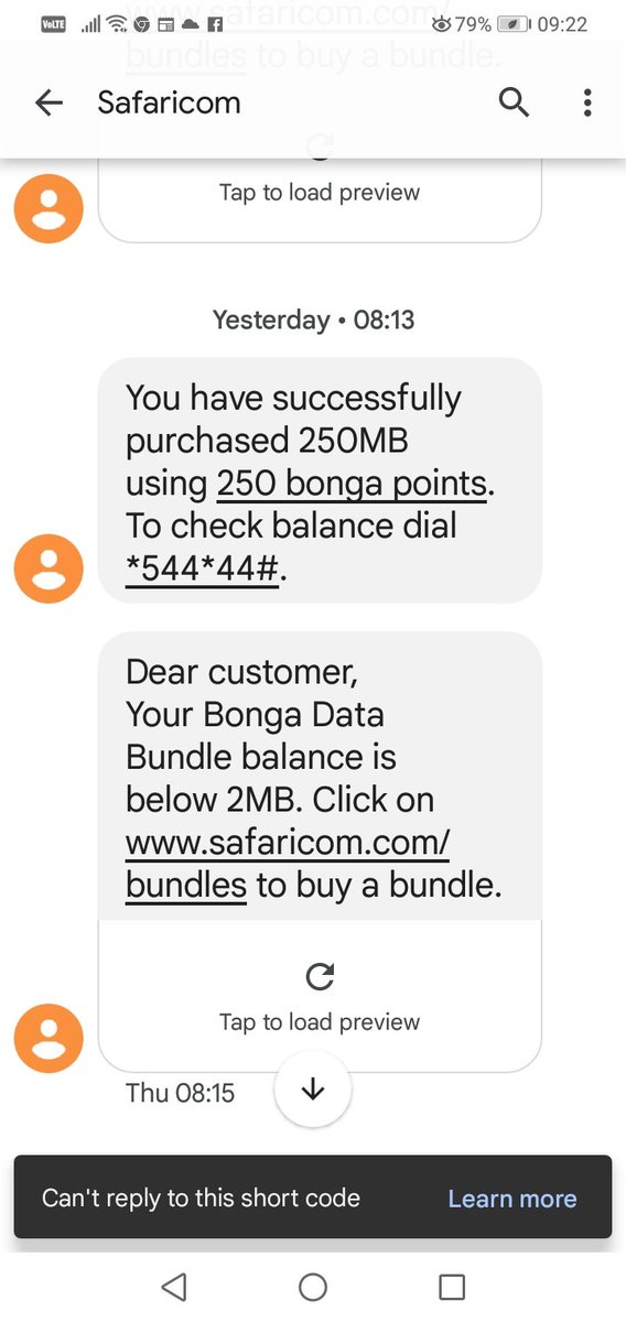 DoxTudor's tweet photo. When I see #SafaricomSteals then it's true. Yesterday morning I bough 250MB at 8.13am from Redeem bonga points. Then before I did anything, at 8.15am got the message as attached. I cried my heart out. My 250MB just disappeared into thin air ivyo tuu!!
#FridayFeeling https://t.co/Tr5hgcmqIv