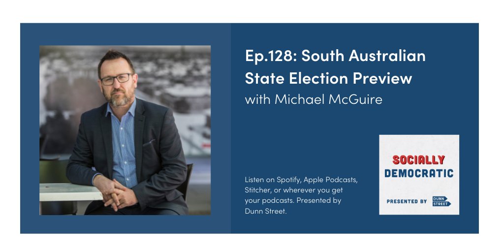 Dunn_Street_'s tweet photo. This week @StiofanDonnelly is joined by @mcguiremi to discuss the upcoming SA state election.
Check it out Socially Democratic - https://t.co/CFFlruzRGm
#ALP #SAelection #auspol #Malinauskas #Marshall #election #covid #ramping #campaign #sociallydemocratic #SAweekend https://t.co/qwmdv0Jako