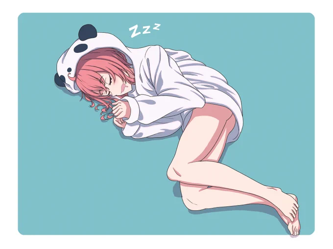 ヨッシーと同じ寝方の笹木咲やよ～#笹の絵 