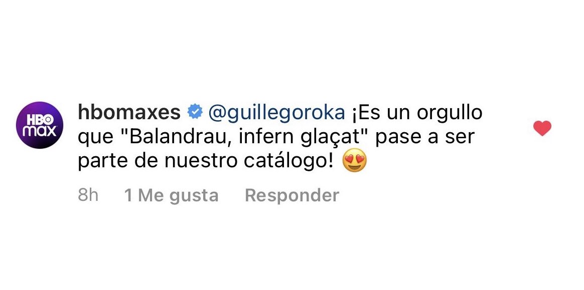 Pequeños detalles que significan mucho! Gracias @HBOMaxES y a todos los que habéis ayudado a hacer crecer este documental <a href="/senseficcio/">Sense ficció</a> @tonofolguera <a href="/lastormedia/">Lastor Media</a> <a href="/wearegoroka/">Goroka</a> <a href="/DocsBarcelona/">DocsBarcelona</a> <a href="/icec_cat/">Empreses culturals</a> <a href="/academiacinecat/">Acadèmia del Cinema Català – Premis Gaudí</a> <a href="/simbol_editors/">Símbol Editors</a> y más…