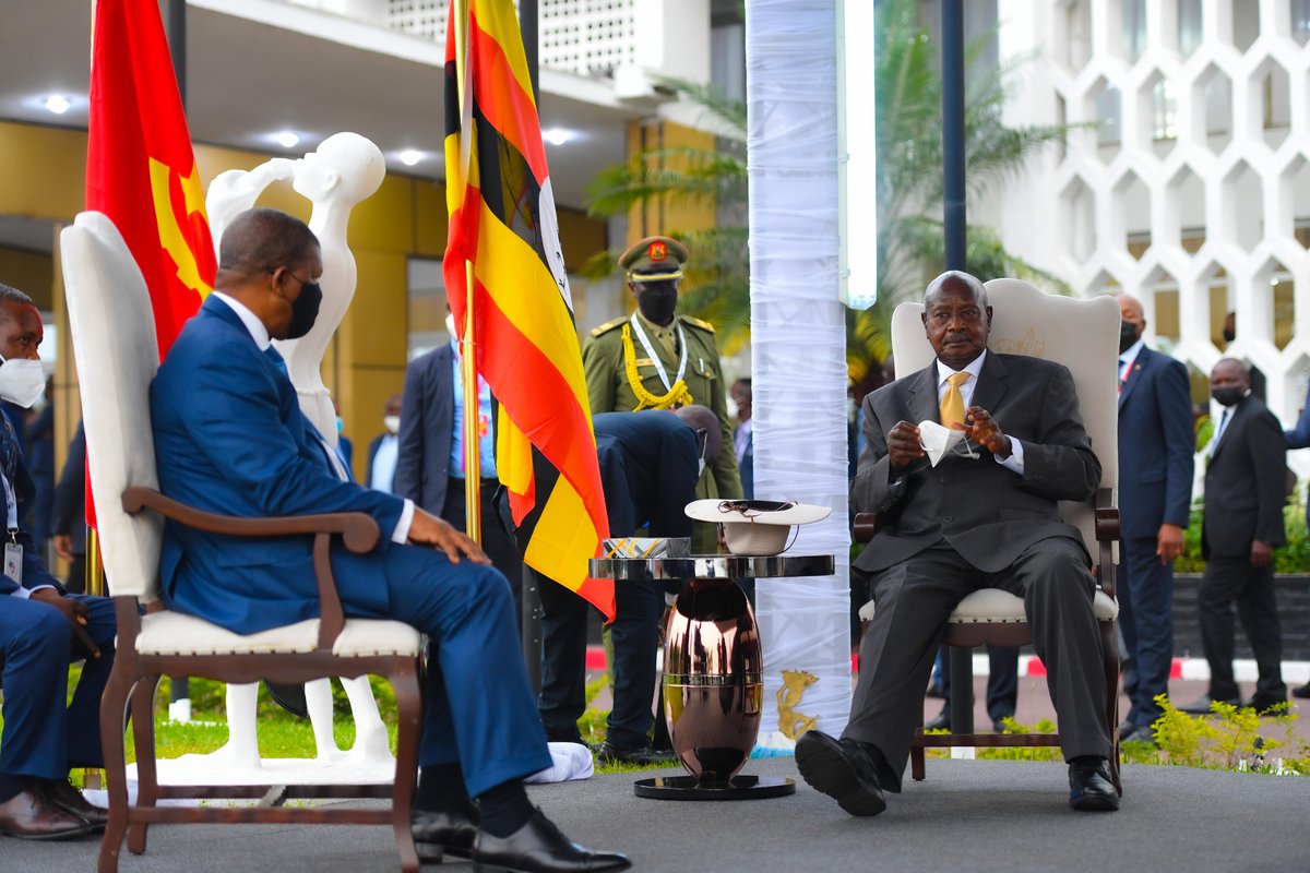 KagutaMuseveni's tweet image. I held a meeting with H.E Joao Lourenco, the President of the Republic of Angola after the Great Lakes Heads of State summit on Peace, Cooperation &amp;amp; Security in Kinshasa, DRC. We discussed issues of mutual interest to both nations and their people.