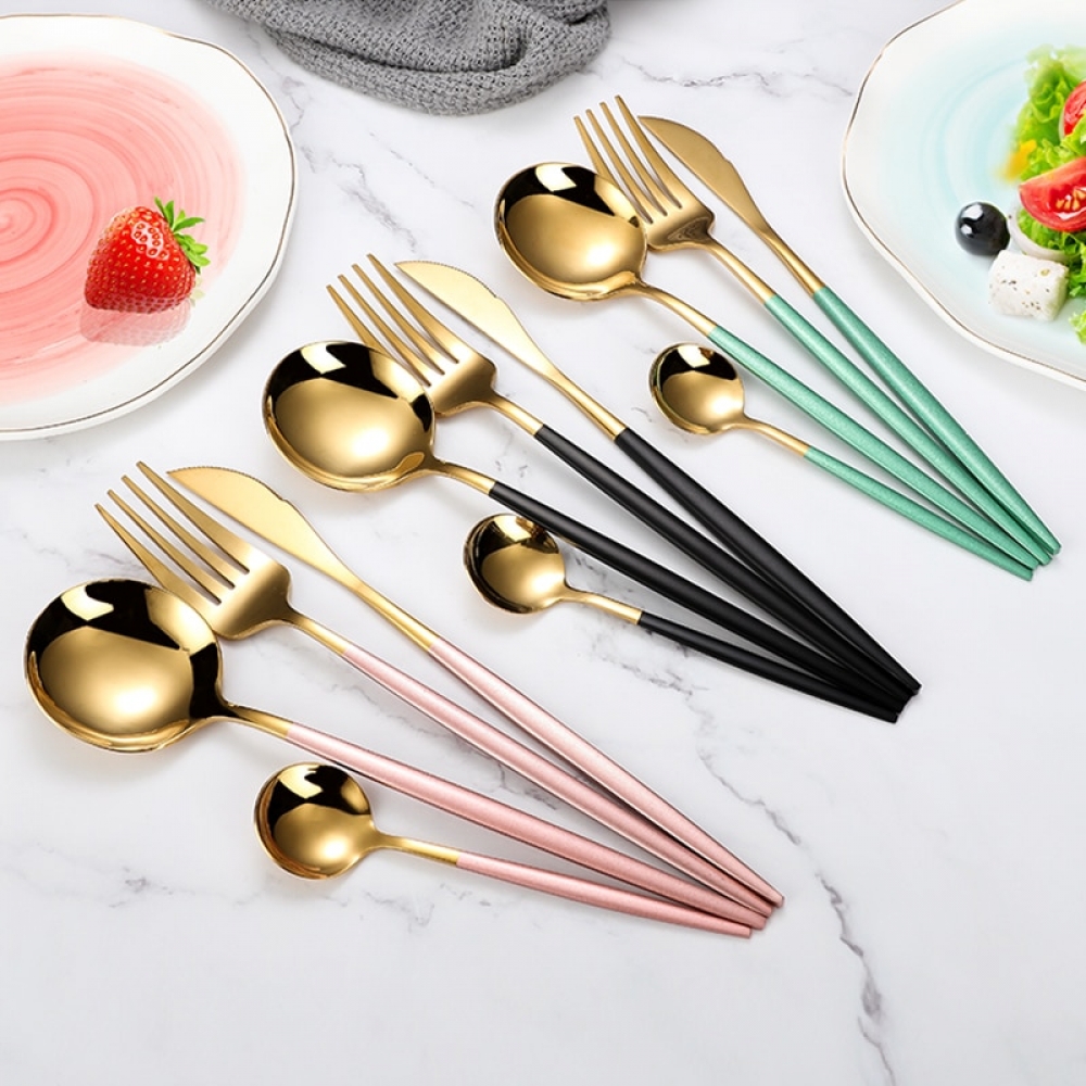 MrHomeStyle's tweet photo. #homesweethome #luxury #style Two Tone Design 4 Pcs Cutlery Set https://t.co/S2eFlZh23u https://t.co/e9FvWGwM3P