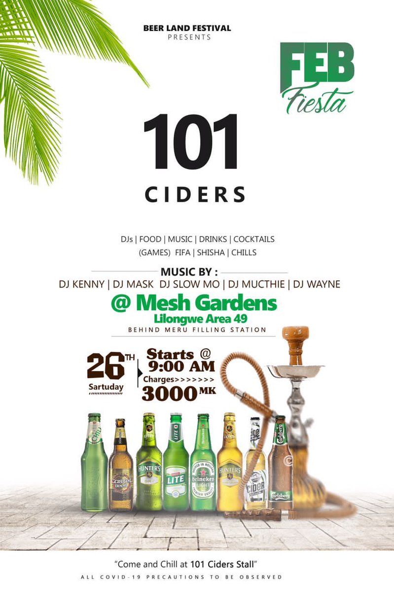 PhoyaWrld's tweet photo. Its Tomorrow.... Ready We Ready....
Area 49 (MESH GARDENS) π₯
#FebFiesta #LilongweBeerLand https://t.co/zdyLYX02tT
