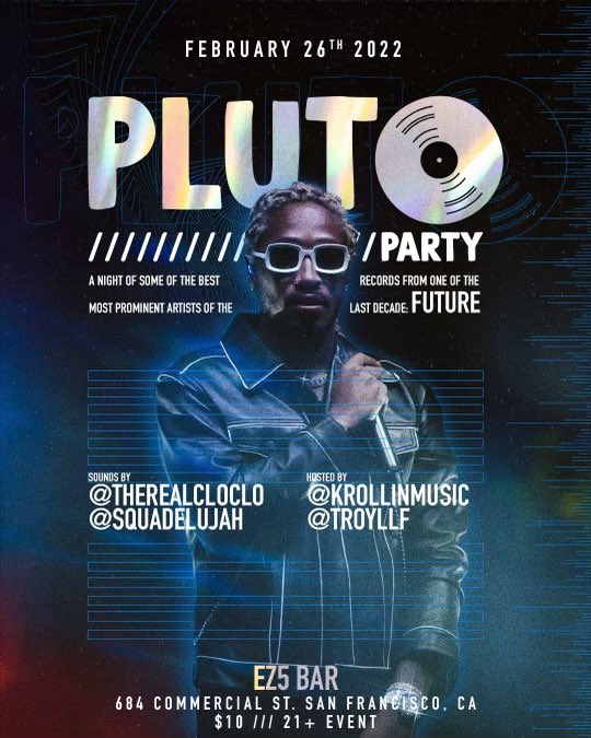 TroyLLF's tweet photo. Saturday Night! #PlutoParty @Squadelujah + @_TheRealCloClo In The Mix Hosted By @kaylahugzalott + #Troyllf 🔥🔥🔥 RT! https://t.co/Pyv0mvCnm9