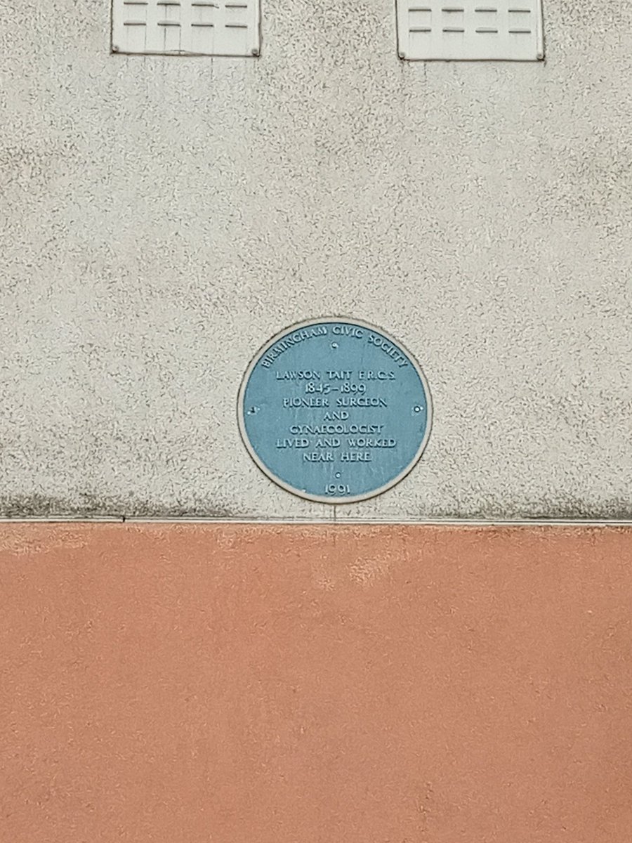 Lawson Tait was a pioneer surgeon and gynaecologist, he introduced the treatment for ectopic pregnancy. @bmi1854 @BhamWomens @unibirm_MDS @BhamMedSoc @unibirmingham @TheBMA #tarlietravels His blue plaque is on Norton Tower @BhamCityCouncil @BluePlaquesGuy @BirminghamCivic