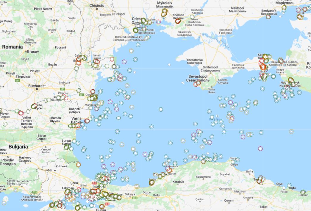 Black sea shipping appears to have ground to a halt this morning. Nothing is moving off Ukraine. Odessa exodus for international vessels is largely complete however 13 vessels remain in port. 6 non-Ukrainian vessels appear to be sheltering offshore but not moving. <a href="/LLIntelligence/">Lloyd's List Intelligence</a>