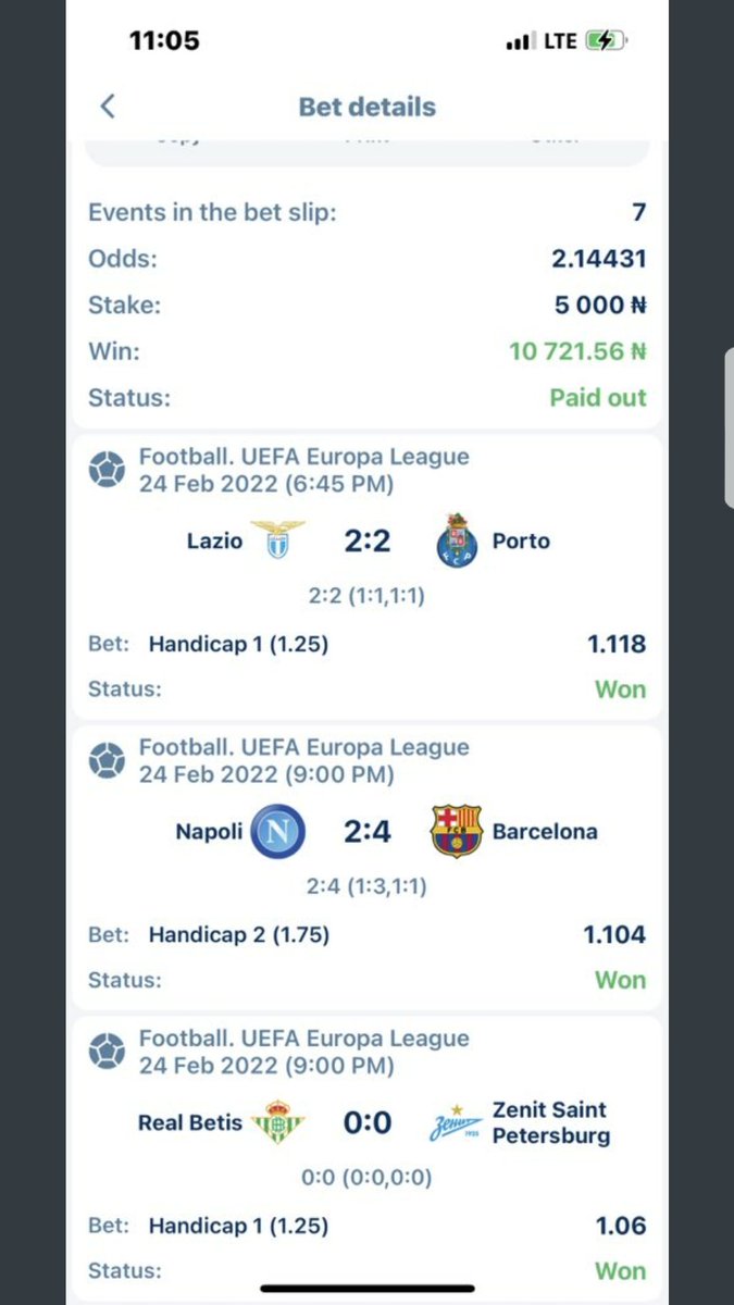 Ayodayge's tweet photo. And yet again 2.00 ODDS winner✔✔✔ This makes it 8 winners💥💥💥, I refund and 1 loss.
If I sent you yesterday's game, im waiting for you in my DM, you know the drill👍
If you want today's game, send a DM and its absolutely FREE!!!❤❤❤
Its a DAILY PROJECT💪💪💪
#ayoboom https://t.co/aq2b68nHOn