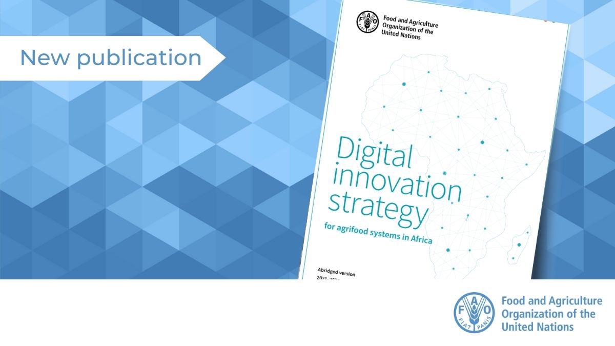 kenloh's tweet photo. Interested in digital innovation for agriculture in Africa? 💻🌽

Then download here https://t.co/uDm8Vs9Fe0 the #D4Ag Strategy for Africa of @UNFAO &amp; discover how @FAOAfrica plans to support #FoodSystems transformation in the region

#DigitalAgriculture
#innovation https://t.co/KyBUrkTPJM