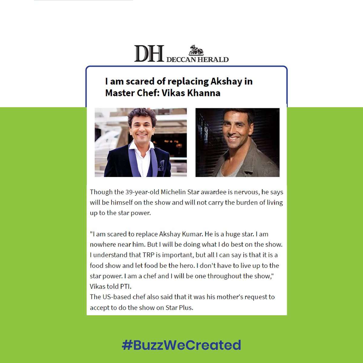 BlueBuzz6's tweet photo. Here's the Buzz We Created for Vikas Khanna, right from making his TV debut in Masterchef S02, to opening his restaurant in the city of New York, winning multiple awards, & eventually becoming a film director. Swipe ๐ to read more.
#BlueBuzz #BuzzMakers #MasterChef #VikasKhanna https://t.co/j2jHM6kj4l