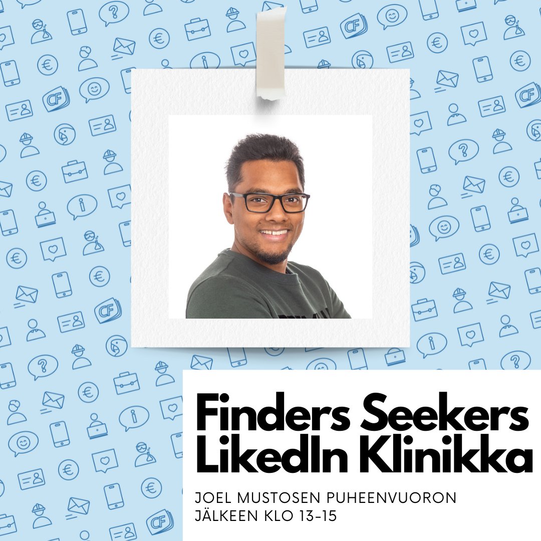 How do you get headhunted? Joel Mustonen from Finders Seekers is speaking about direct recruiting with the use of #LinkedIn. After his speech he'll be hosting a LinkedIn clinic, where he helps you optimize your LinkedIn profile from a professional direct recruiters perspective!