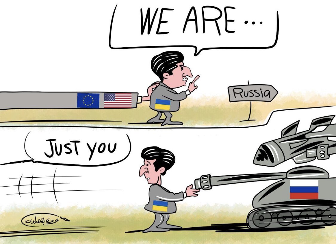 Ab4oy7dThe's tweet photo. You cooperated with them and now they betray you #WW3 #WWIII  #RussieUkraine #الحرب_الروسية_الاوكرانية #الحرب_العالمية_الثالثة https://t.co/By3fYSP4iW