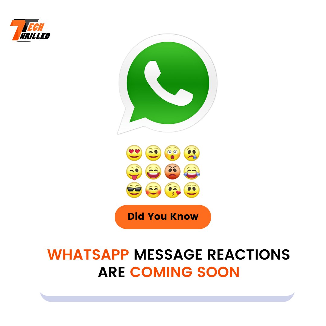 TechThrilled's tweet photo. WhatsApp developers working on many different new features which include amazing feature message reactions.
#WhatsApp #message #Features https://t.co/GP06rkx3fZ