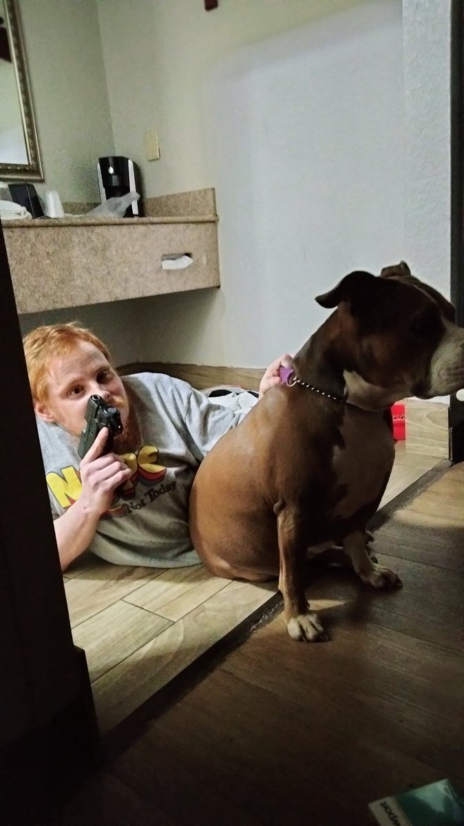 KingWikkid420's tweet photo. Oh ya know, just a typical night in north chuck. Hit the deck, stay strapped n wait for shit to calm down. Def not staying at this place no more.  😂😂 #AlwaysStrapped #ShotsFired #MyDogGotMe #HoodShit https://t.co/o0bEZG5VGv