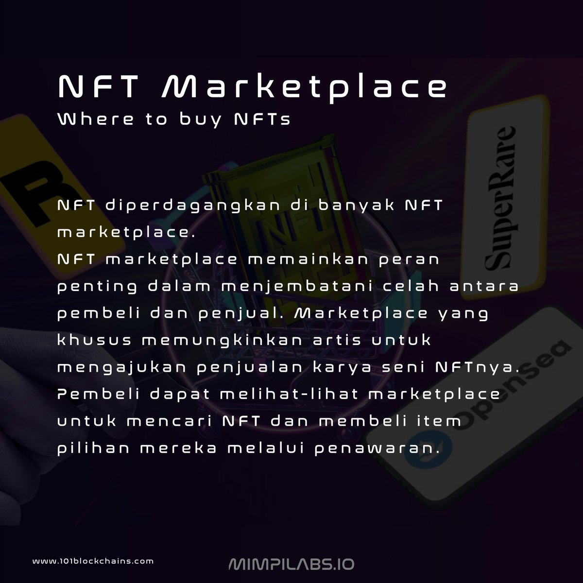 mimpilabs's tweet photo. #MimpilabsTalks

get to know about
NFT Marketplace : Where to buy #NFTs

[ trans ] 
ketahui tentang
NFT Marketplace : Dimana membeli #NFTs

#NFTCommunity #NFTIndonesia #NFTProject https://t.co/O2OVak7E1G
