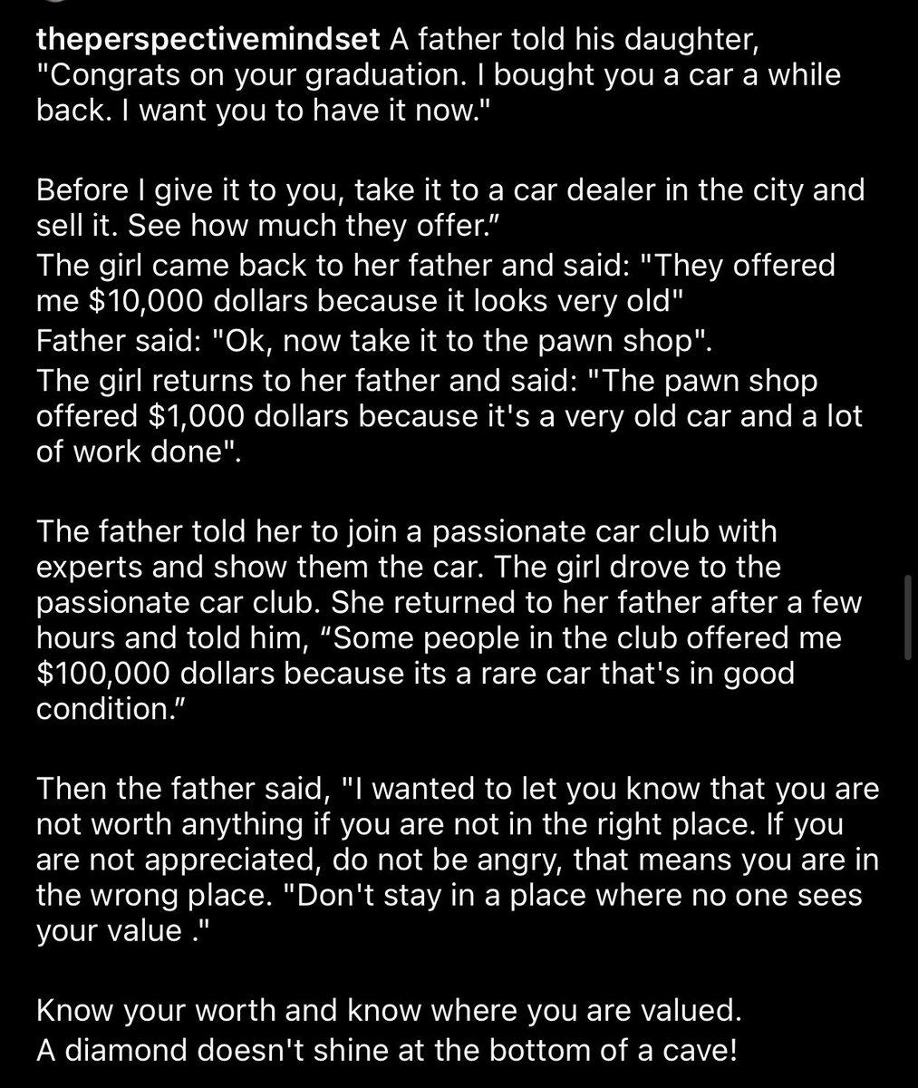 tiffstdhrma's tweet photo. A friend sent me this today… truly hits hard. Don’t EVER let anyone determine your value :)

cc: @jofnd_eth https://t.co/ubqORH1E2O