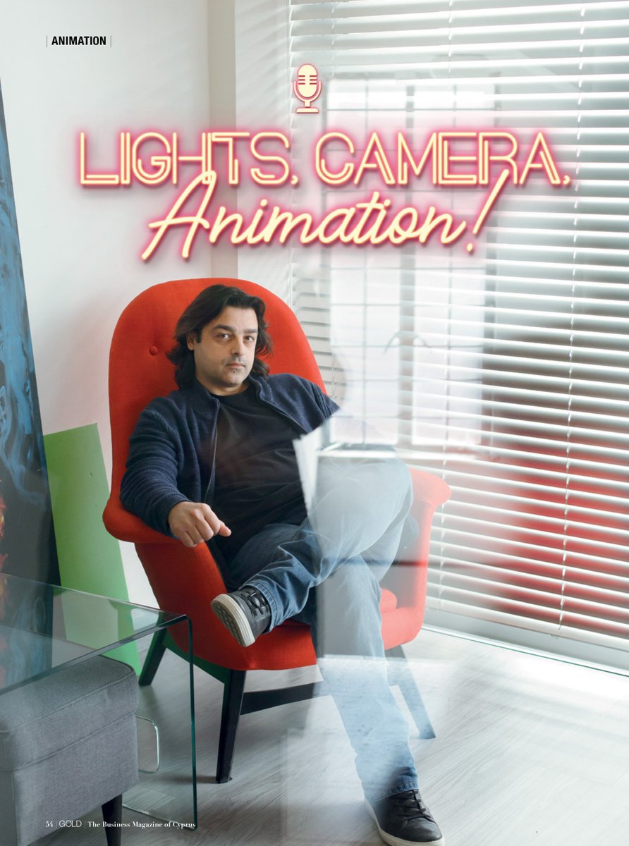 ZedemAnimations's tweet photo. An article on the animation industry in Cyprus and the benefits of investing in good narrative-driven animation and compelling storytelling. Special thanks to Gold magazine for featuring our studio's story and taking an interest in our work. #Cyprus #animation #storytelling https://t.co/49R5VlGCyT