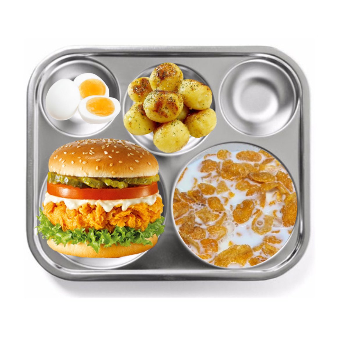 2022.02.26
훈련소 41일차 조식 #도운 

햄치즈버거
감자구이
삶은 계란
시리얼

도운아 맛있게 먹어🐶🤎