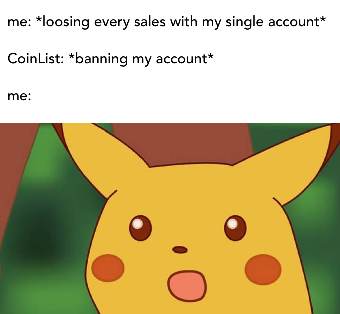 Cl0wnList's tweet photo. @CoinList We will give free ban to all our users to show our support to Ukraine.

May ban prevail 🙏 https://t.co/VwPffJWKdr