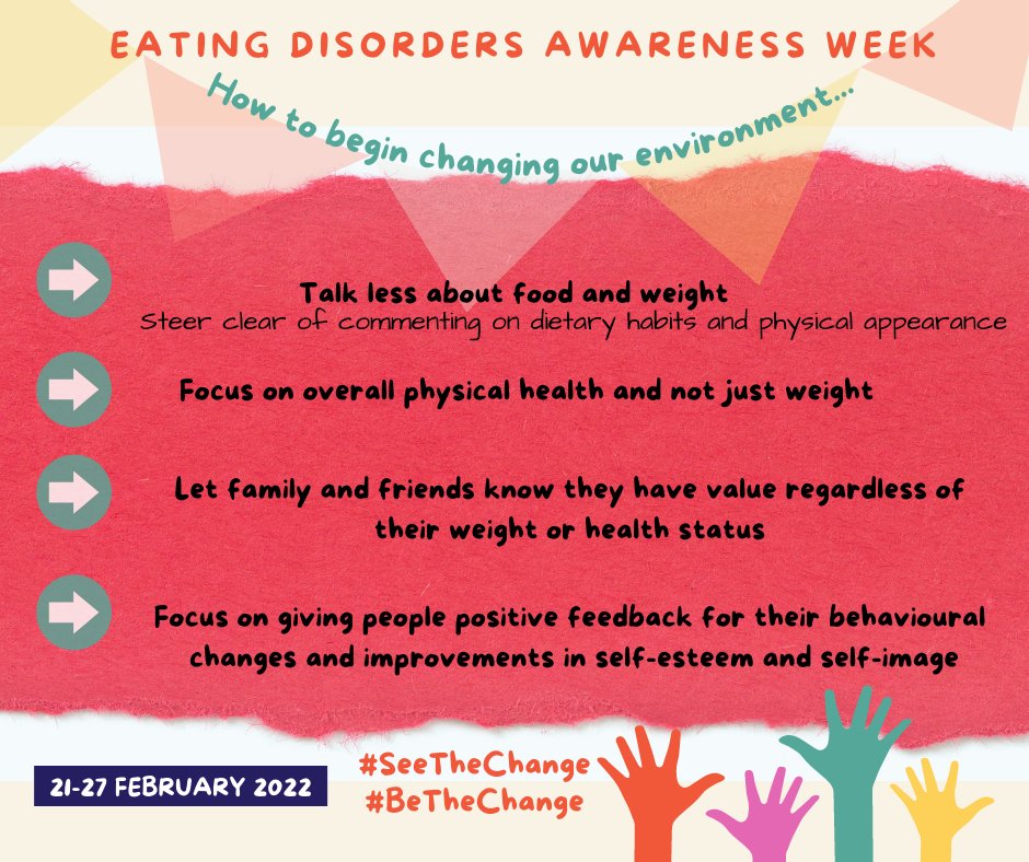 Eating Disorders Awareness Week!
#SeeTheChange
#BeTheChange