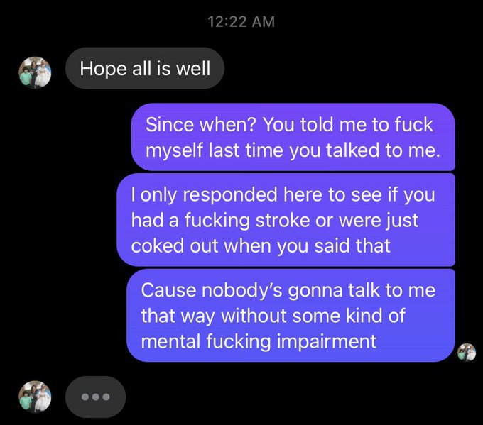 That&rsquo;s how you put a piece of shit in their MFing place. #dueces you slimy, caterpillar-dicked neck-beard<a href="/tag/dueces"class="tags"><span>#dueces</span></a>