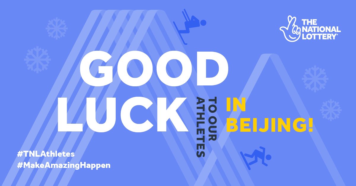 Today we’re wishing #TNLAthletes Good Luck on their road to Beijing! 

We can’t wait to watch our winter cousins on the snow and ice!

We’re proud to be supported by #NationalLottery players, just like many of the athletes at the 2022 Beijing Winter Paralympics #MakeAmazingHappen