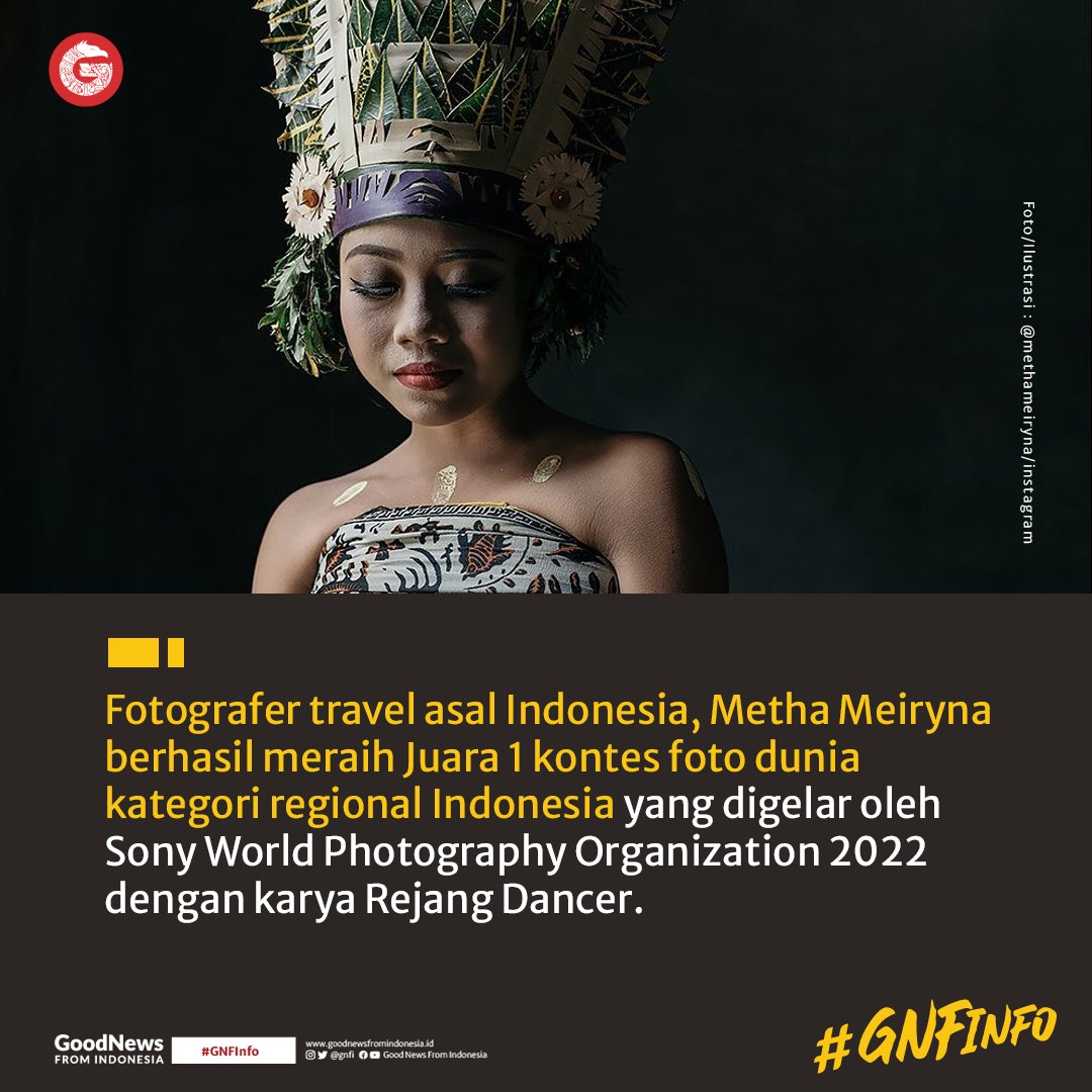 Fotografer Indonesia Raih Juara 1 Kontes Foto Dunia Lewat Karya Rejang Dancer