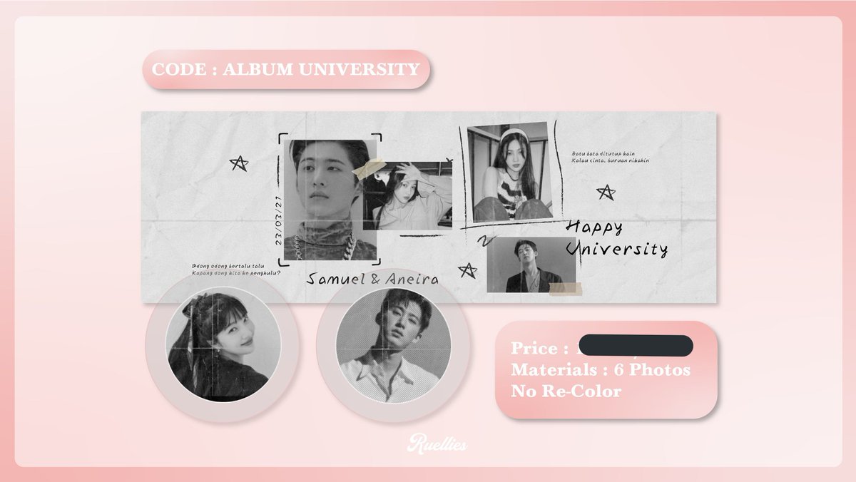 mamaupil's tweet photo. ㅤ
18. Retweet dan follow @ruellies jika kalian ingin mendapatkan layout ALBUM UNIVERSITY dari Rue
ㅤ https://t.co/ndxxJYAdBw