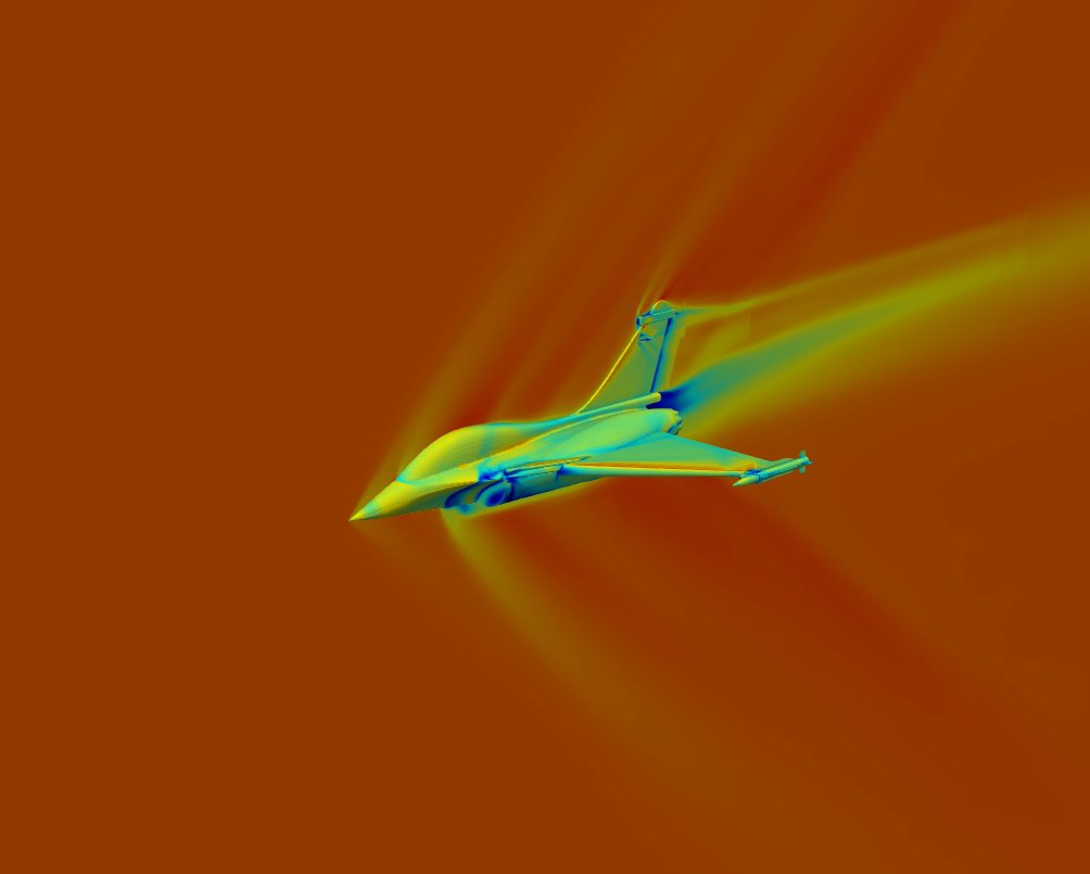 We're always proud to present the work from our interns. One of them managed to generate a high-quality mesh and solve the flow at Mach 1.5 for this aircraft #SimulationFriday #CFDMeshingMadeSimple #OpenFOAM