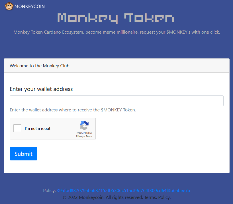 Get millions of tokens, become the next meme billionaire. 🥳 
#cardano #ada $ada #monkey #monkeytoken $monkey #memellionaires