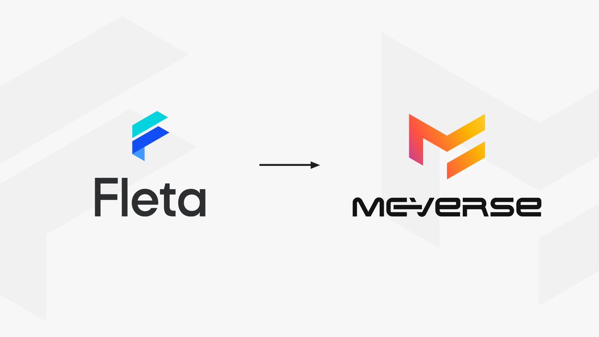 Fleta is now MEVerse! 
@MEVerseOfficial

MEVerse is the most Optimum Blockchain Metaverse Platform. The joy of watching, feeling, and relating together is the core value of MEVerse.

#layer1 #blockchain #metaverse #p2e https://t.co/mkfPw4YH2i