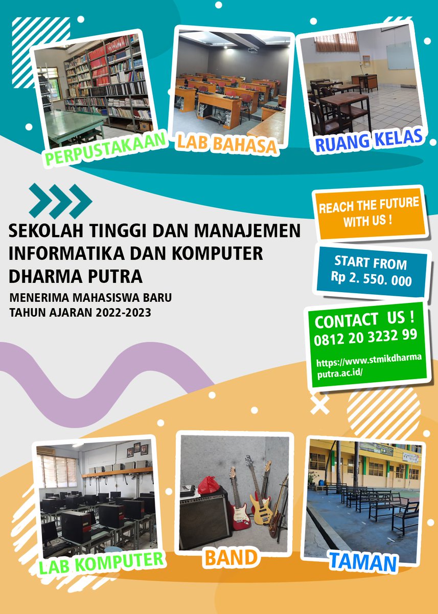 StmikPutra's tweet photo. Apakah kalian mencari kampus dengan harga terjangkau? 
Cek di sini promonya!!!
#kuliahmurah https://t.co/Cv6ZCMf5ep
