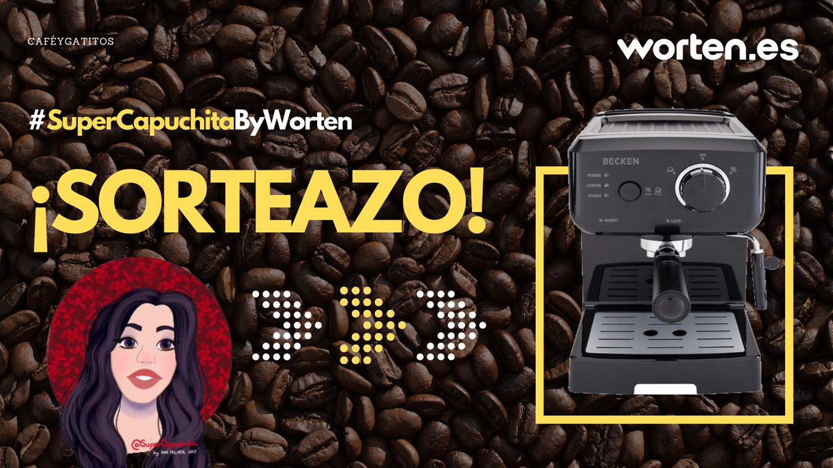 WortenES's tweet photo. ÚLTIMO DÍA. Os hago saber que tenéis la última oportunidad para llevaros esta cafetera tan TOP gracias al sorteo que hacemos con @SuperCapuchita. ¡Participa ya!

1. Sigue a @SuperCapuchita y @WortenES
2. RT a este tuit
3. Menciona un amigx con el HT #SuperCapuchitaByWorten https://t.co/DHh3mpmiUu